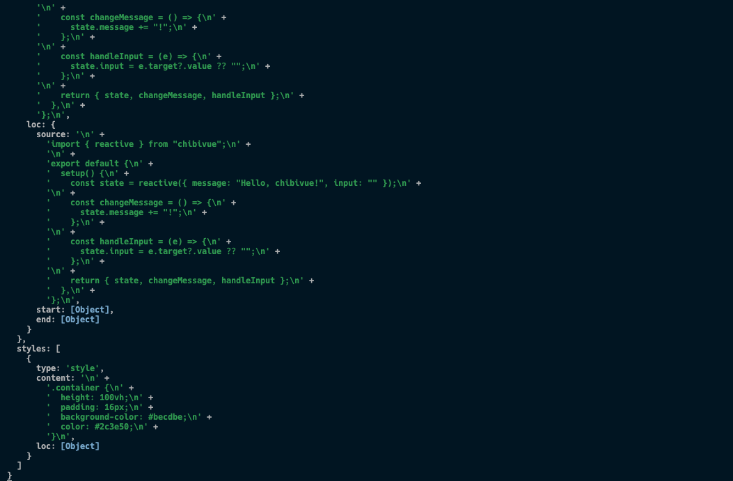 SFC descriptor after parser update