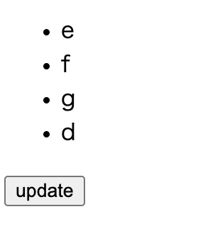 Stale child bug rendered in the browser